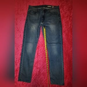 NOEND Denim Skinny Jeans Mens 34 Made in USA Stretch Blue Denim
